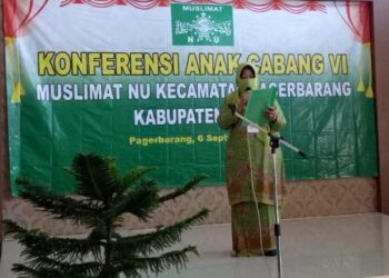 Hajjah Kusmirah Terpilih sebagai Ketua Muslimat NU Kecamatan Pagerbarang.