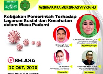 Yayasan Kesejahteraan Muslimat NU Gelar Webinar Pra Mukernas VI YKM NU 2020