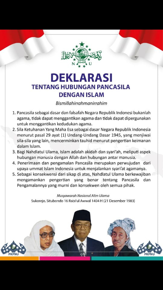 Hubungan Pancasila Dengan Islam - Muslimat NU