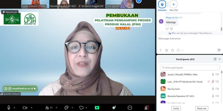 LP3H PP Muslimat NU Gelar Bimtek Pendamping Proses Produk Halal Batch-3