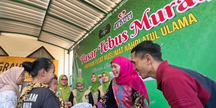 Pasar Tebus Murah, sapaan Bidang Ekonomi dan tim Amaliah Ramadan PP Muslimat NU
