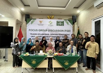 Bersama Kementerian Koordinator (Kemenko) Perekonomian RI, Bidang Ketenagakerjaan dan Pelatihan PP Muslimat NU menggelar focus group discussion (FGD)