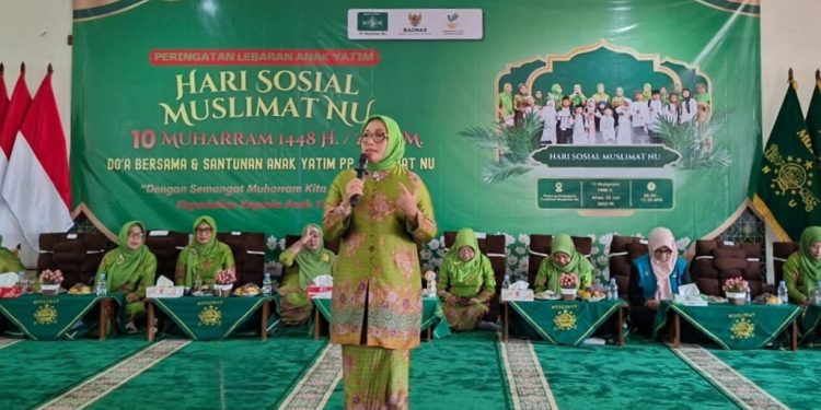 Semangat Muharram, PP Muslimat NU Berbagi Kebahagiaan Bersama 300 Anak Yatim